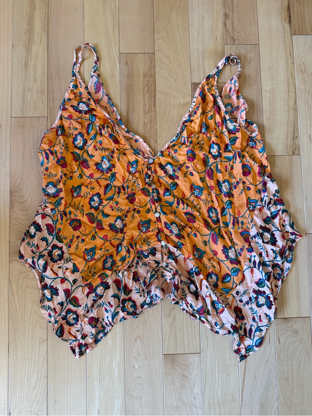 Anthropologie printed tank, size medium
